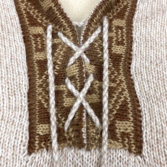 Alpaca Fina Peruvian Hooded Sweater Size XS/S - Picture 3 of 9